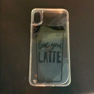 Love you latte phone case XS max